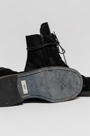 ANN DEMEULEMEESTER - SS17 Calf hair lace up boots (runway)