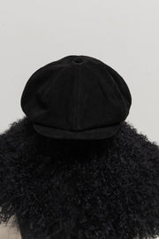 (Kountry Club) ISAMU KATAYAMA BACKLASH - Suede leather newsboy cap