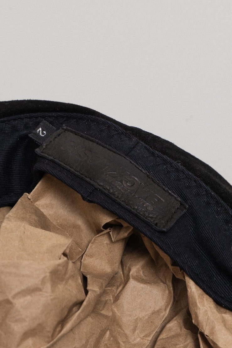 (Kountry Club) ISAMU KATAYAMA BACKLASH - Suede leather newsboy cap