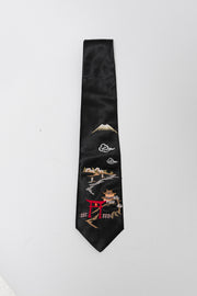 YOHJI YAMAMOTO POUR HOMME - FW04 Mt Fuji embroidered tie