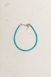 GUNDA - Turquoise stones bracelet with silver 925 snake clasp