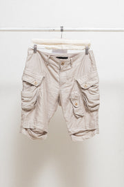 JULIUS 7 - SS10 « Neurbanvolker » Cotton lyocell cargo shorts