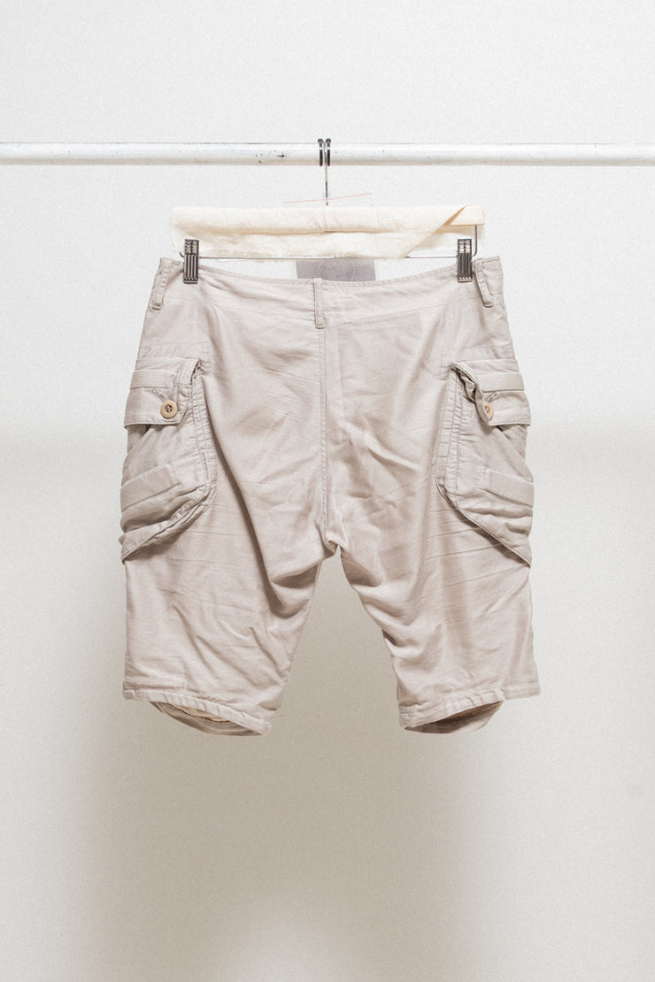 JULIUS 7 - SS10 « Neurbanvolker » Cotton lyocell cargo shorts