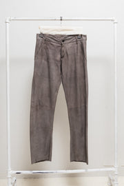 ANN DEMEULEMEESTER - Soft suede leather pants