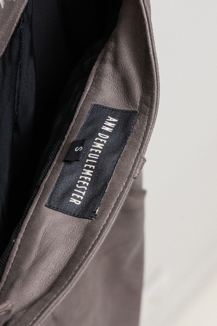 ANN DEMEULEMEESTER - Soft suede leather pants
