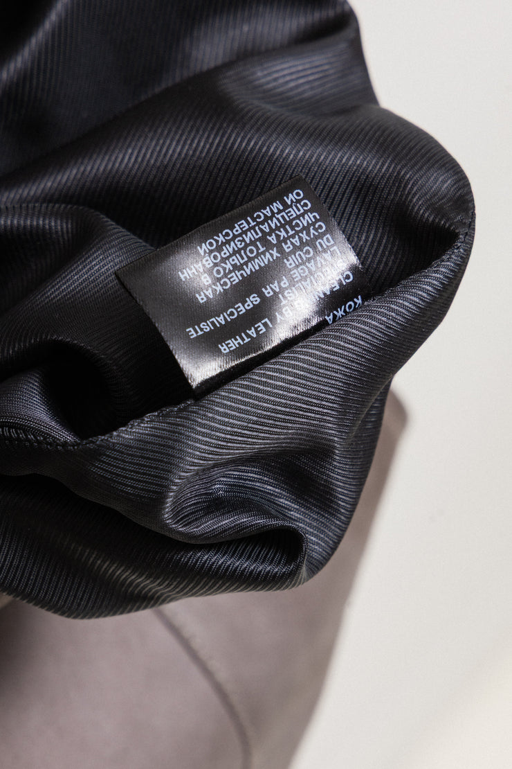 ANN DEMEULEMEESTER - Soft suede leather pants