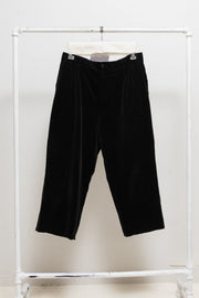 YOHJI YAMAMOTO COSTUME D'HOMME - Wide cotton velvet pants