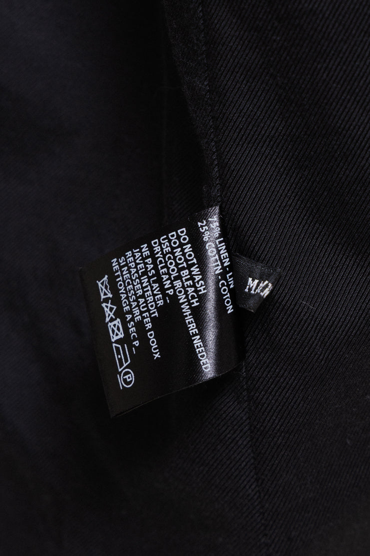 ANN DEMEULEMEESTER - Linen and cotton jacket with buttoning details
