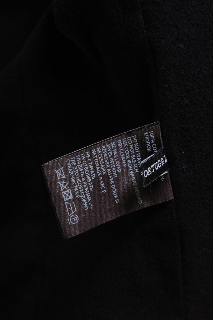 ANN DEMEULEMEESTER - Sun printed cotton blazer jacket with collar strap