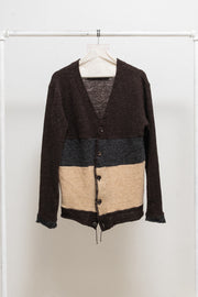 JUNYA WATANABE MAN - FW03 Textured wool button up cardigan with loose threads