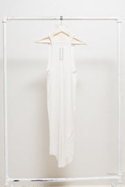 RICK OWENS - Extra long ribbed milk tank top