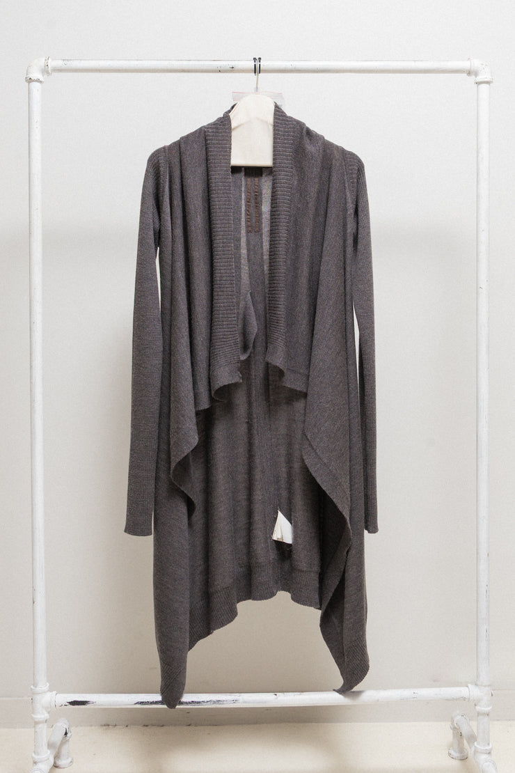 RICK OWENS - FW11 "LIMO" 100% merino wool cardigan with inner strap