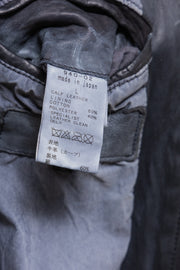 ISAMU KATAYAMA BACKLASH - Calf shoulder leather single rider jacket