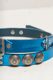 BLACKMEANS - 2025 Blue leather concho belt