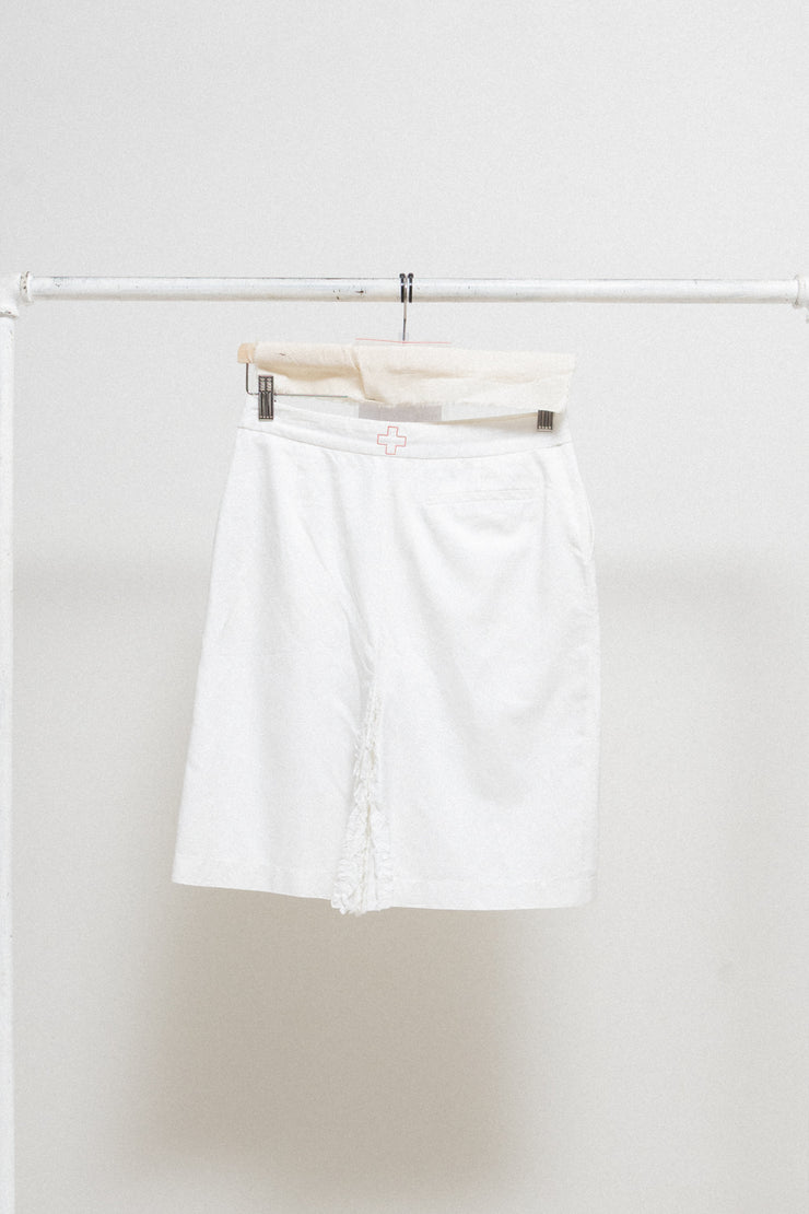 A.F VANDEVORST - Pencil skirt with pleated back (probably spring 1999)