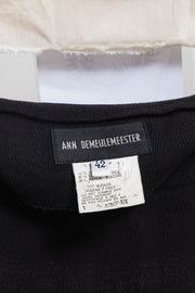 ANN DEMEULEMEESTER - Late 90’s linen and cotton textured skirt