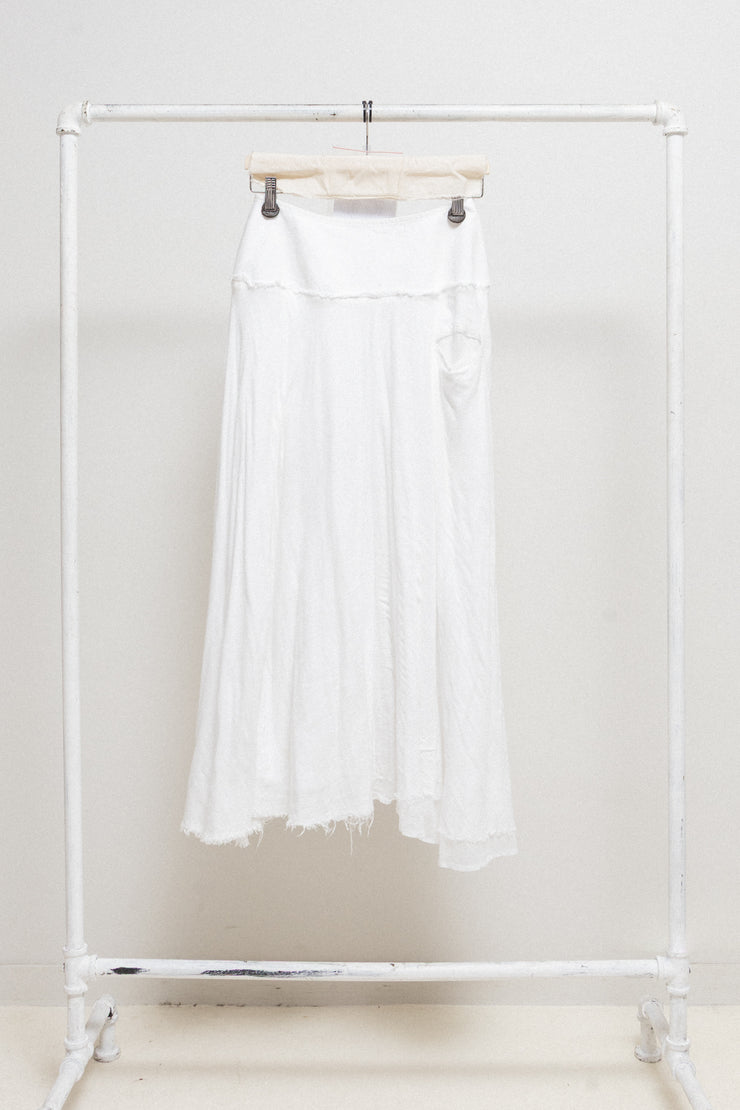 YOHJI YAMAMOTO - FW22 Long cotton skirt with pocket detail (runway)