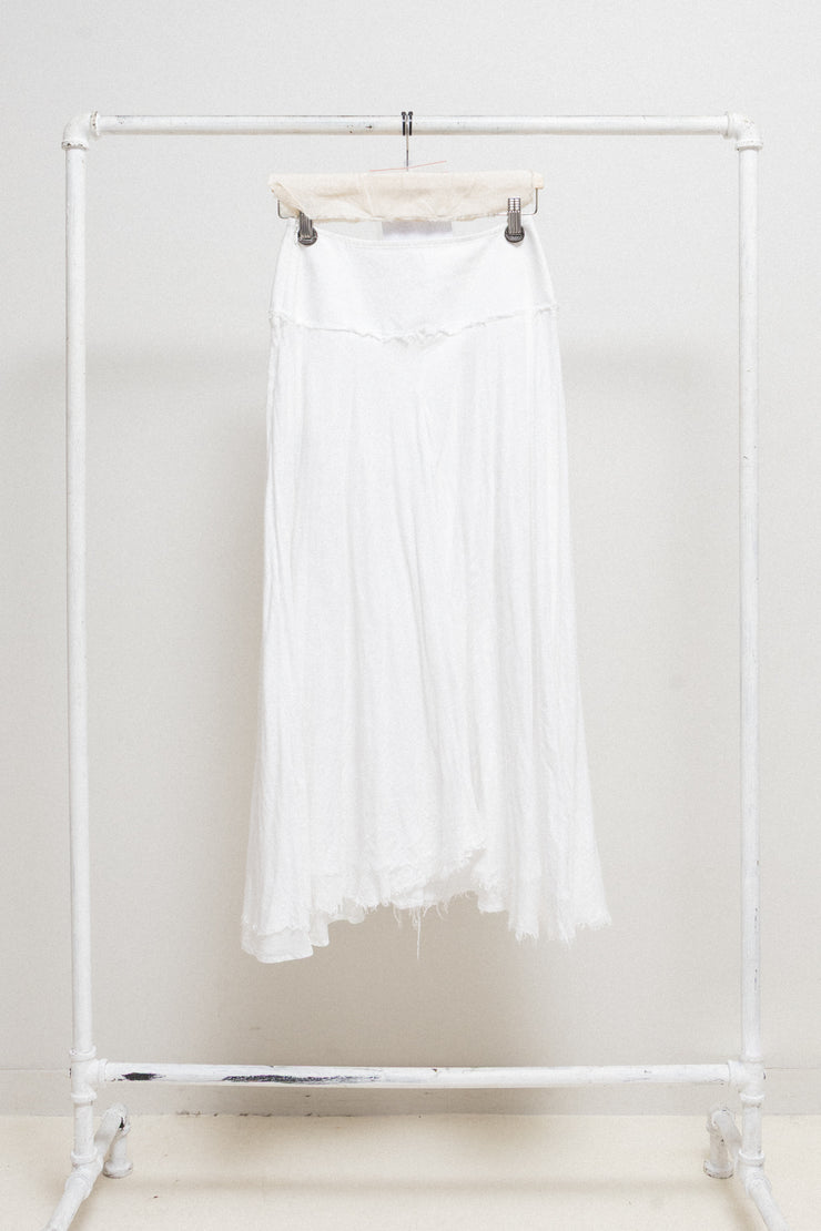 YOHJI YAMAMOTO - FW22 Long cotton skirt with pocket detail (runway)