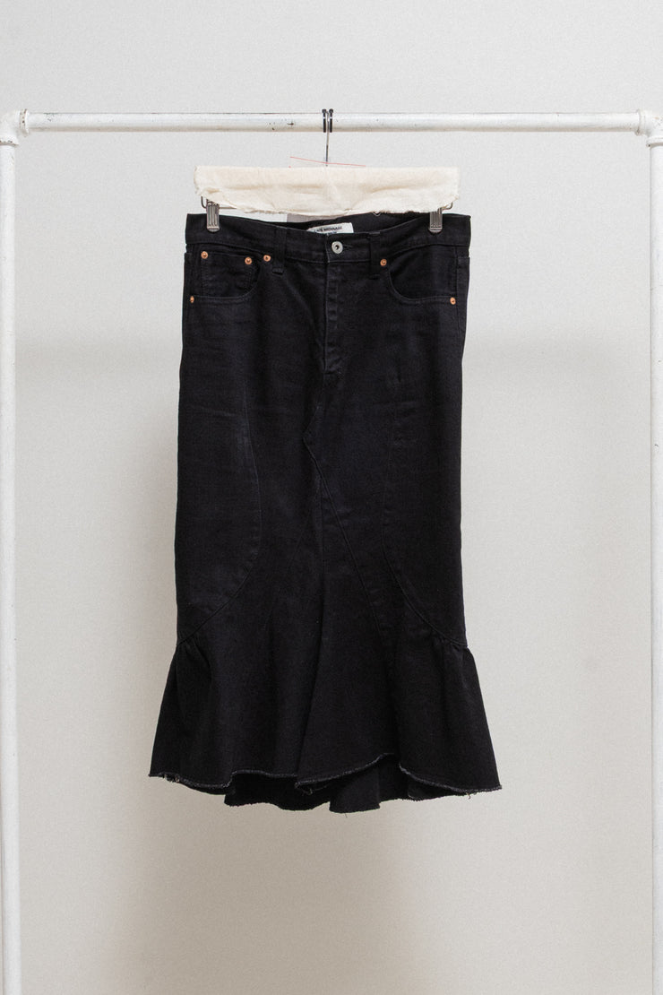 JUNYA WATANABE - FW09 Flared siren denim skirt based on pants