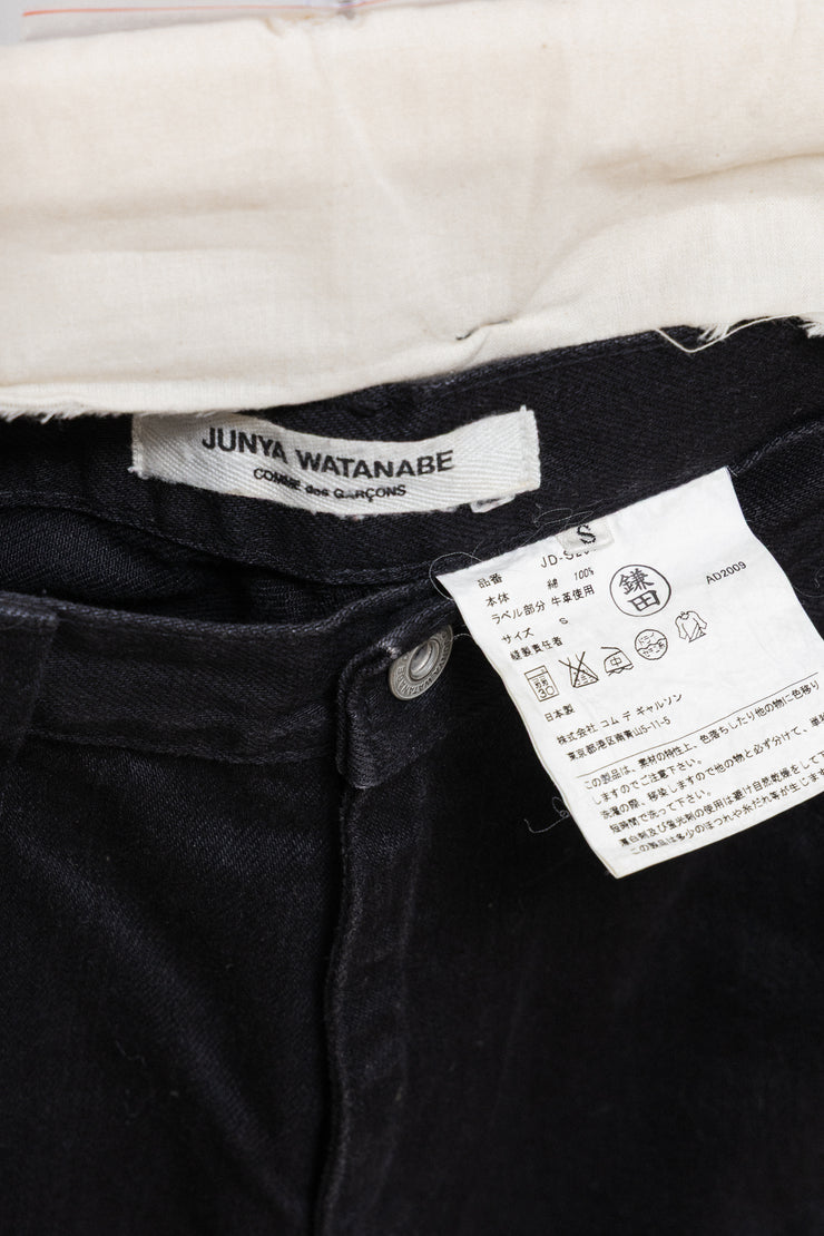 JUNYA WATANABE - FW09 Flared siren denim skirt based on pants