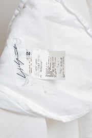 YOHJI YAMAMOTO -  SS10 Long cotton dress with pleated details and pockets