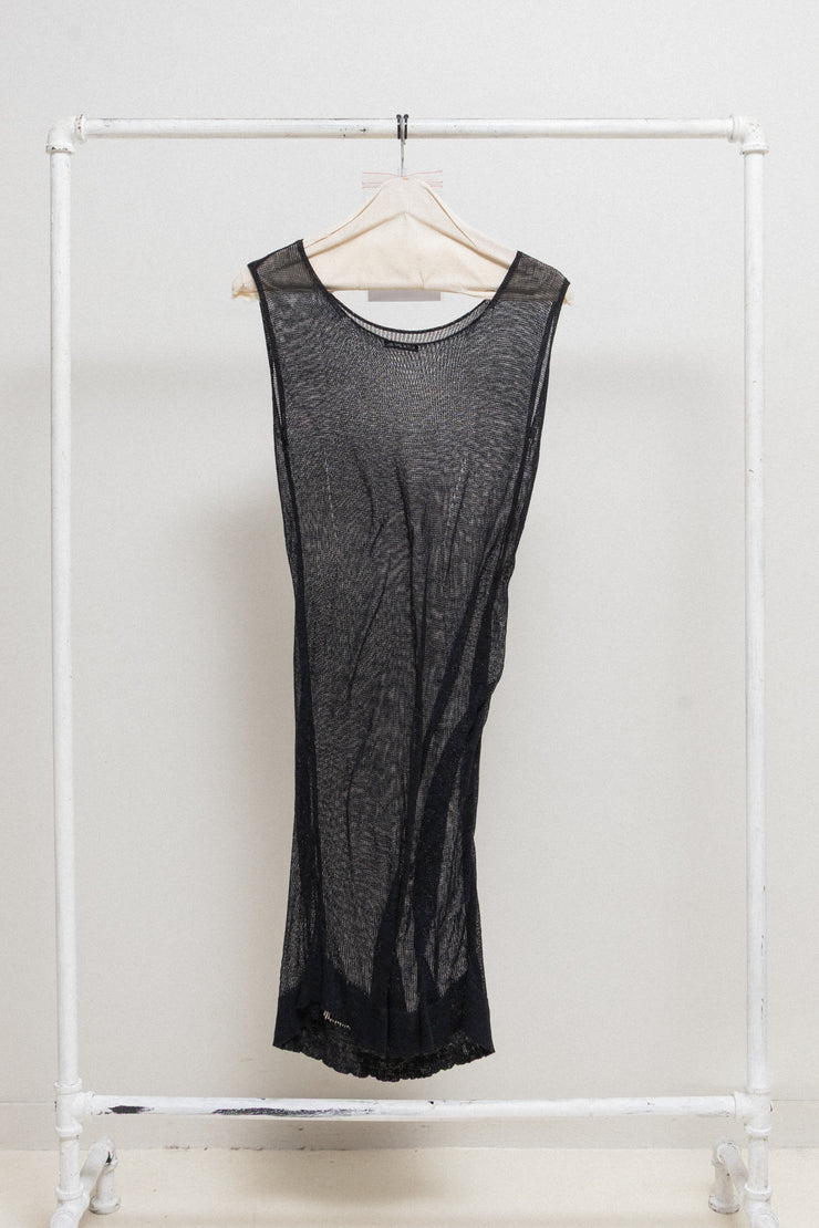 ANN DEMEULEMEESTER - Early 2000’s See-through knitted dress top
