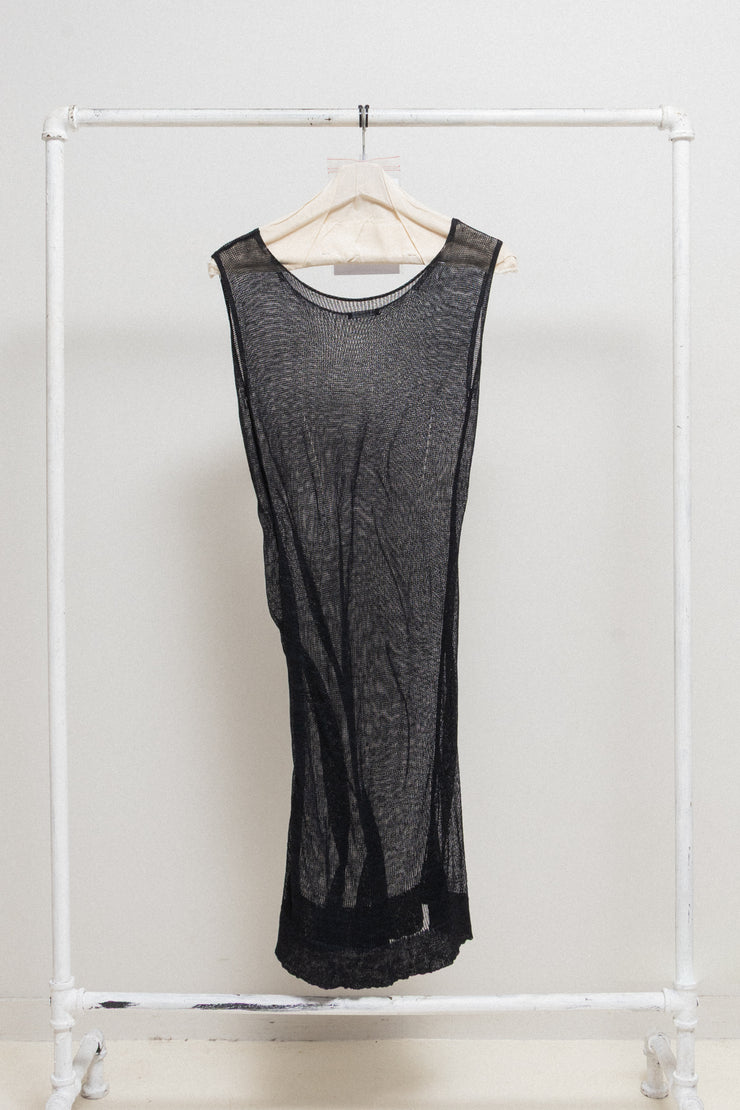 ANN DEMEULEMEESTER - Early 2000’s See-through knitted dress top