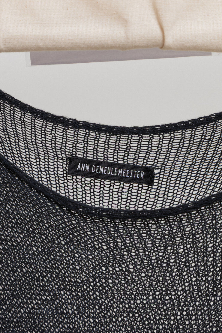 ANN DEMEULEMEESTER - Early 2000’s See-through knitted dress top