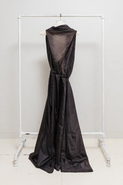 ANN DEMEULEMEESTER - FW00 Extra long nylon dress with waist straps (runway)