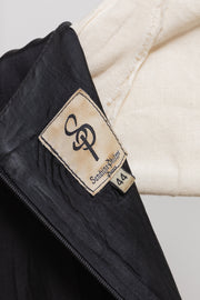 SANDRINE PHILIPPE - Nylon dress with leather buckled straps