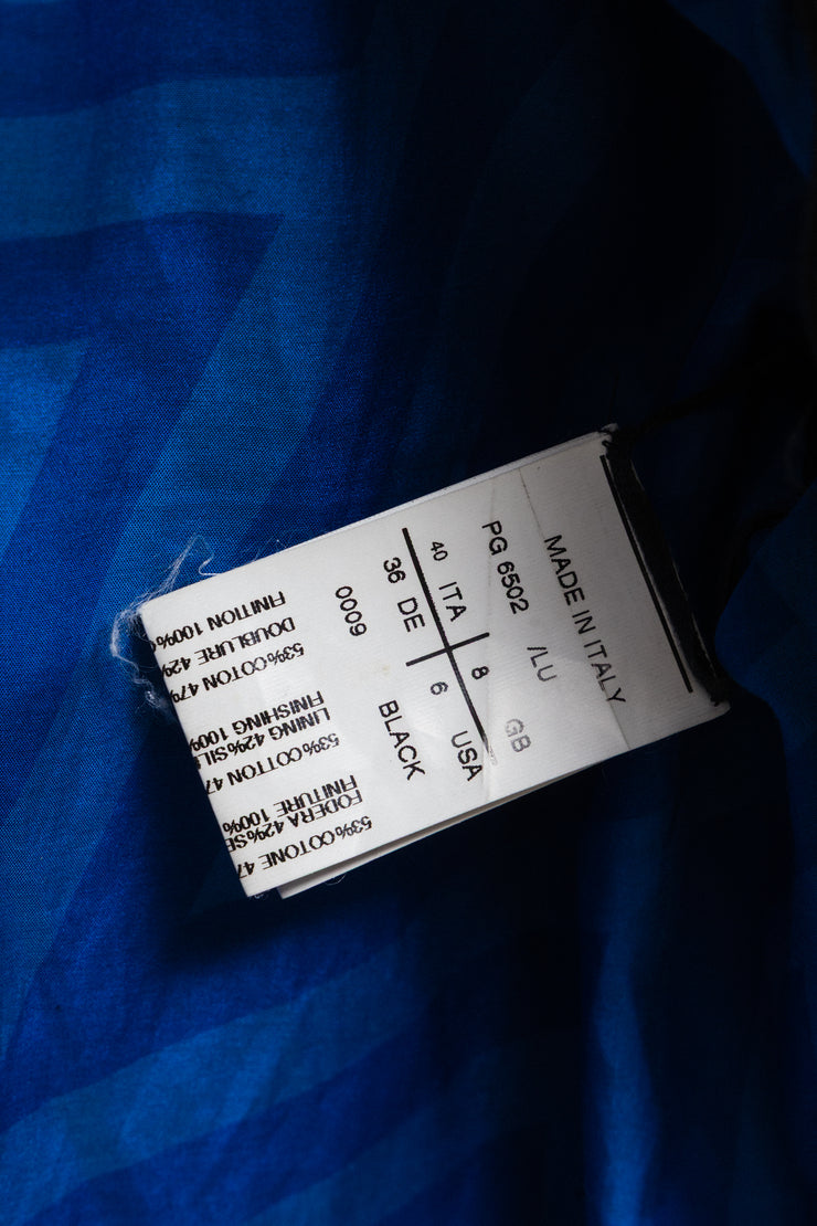 GARETH PUGH - FW11 Cotton blend jacket with lamb leather sleeves and double front zippers