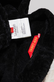 VIVIENNE WESTWOOD RED LABEL - FW02 Asymmetric leather shearling jacket with orb buttons