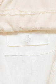 MARC LE BIHAN - White linen tail jacket