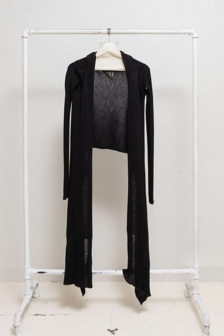 RICK OWENS - FW07 « Exploder » Soft wool cardigan with extra long sides