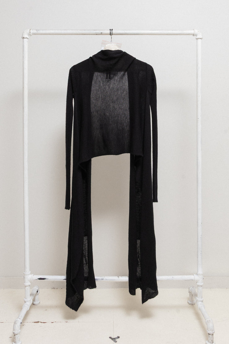 RICK OWENS - FW07 « Exploder » Soft wool cardigan with extra long sides