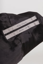 RICK OWENS - FW15 "SPHINX" Suede leather top with rounded shoulders
