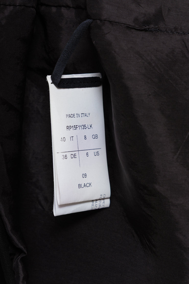 RICK OWENS - FW15 "SPHINX" Suede leather top with rounded shoulders
