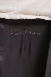 RICK OWENS - SS09 « Strutter » Dust lamb leather jacket with side straps to tie up