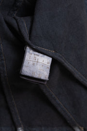 RICK OWENS DRKSHDW - 2007 Washed denim jacket with rounded panels and sleeve slits
