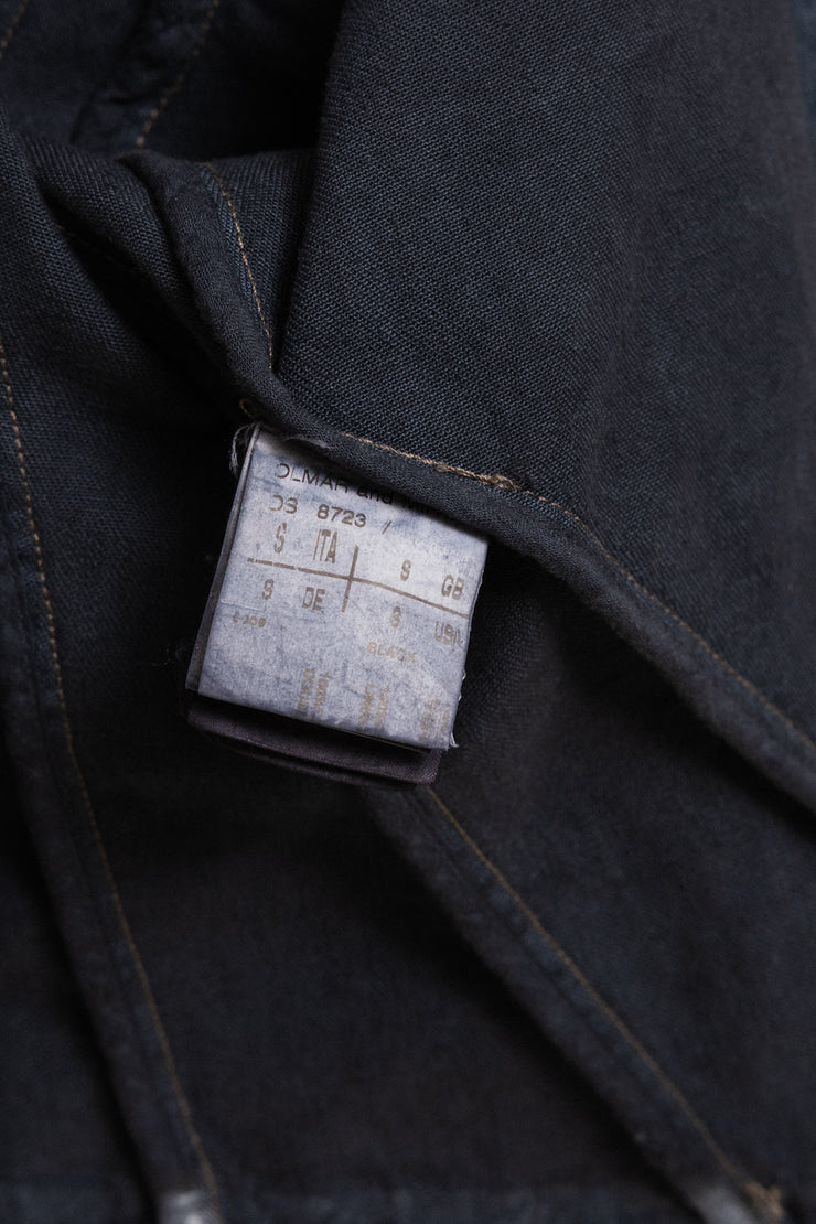 RICK OWENS DRKSHDW - 2007 Washed denim jacket with rounded panels and sleeve slits