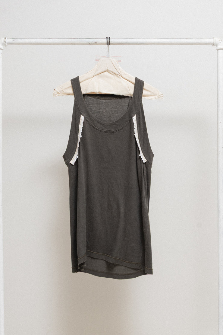 UNDERCOVER - SS05 « But Beautiful II » Cotton tank top with teeth details