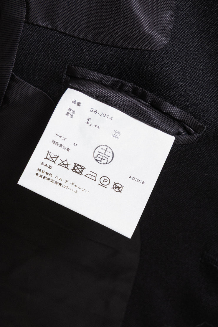 NOIR KEI NINOMIYA - FW18 Cropped wool scarf jacket (runway)