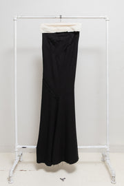 FREDERIK LIEDERLEY - FW23 Extra long siren skirt with patchwork details