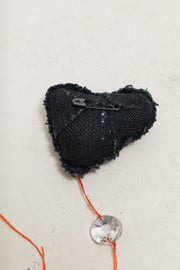 ANN DEMEULEMEESTER - SS05 Heart brooch (runway)