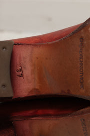 CHEREVICHKIOTVICHKI - Blood red leather pumps with curved heels