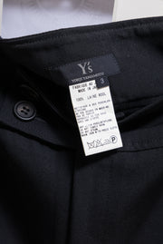 YOHJI YAMAMOTO Y’S - Gabardine wool skirt with slit detail