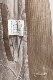 RICK OWENS - SS04 "CITROEN" Golden cotton military vest with silk draped back (runway)