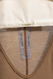 RICK OWENS - FW15 « SPHINX » Silk blend elongated mustard top