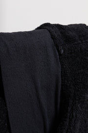 RICK OWENS - FW03 "TRUCKER" Thick textured lamb leather jacket with matching fleece