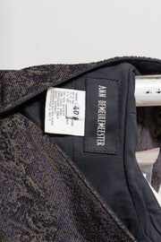 ANN DEMEULEMEESTER - 1990’s patterned vest with metallic threads
